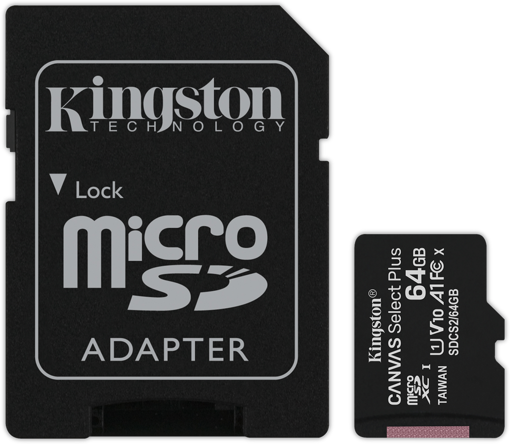 64gb Micsdxc Canvas Select Plus 100r A1 C10 Card + Adp