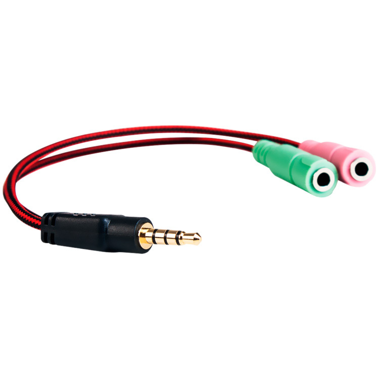[SK-AD13] ADAPTADOR CABLE DE SONIDO  2 EMBRA A MINIPLUG CABLE JACK