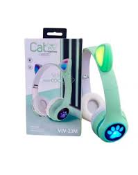 [6954774700236] AURICULAR INALAMBRICO CAT EAR VIV-23M VERDE CLARO