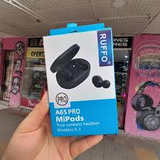 [A-A6SN] AURICULAR INALAMBRICO MiPods A6S RUFFO NEGRO
