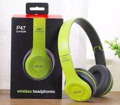 [6989532512530] AURICULAR INALAMBRICO P47 VERDE