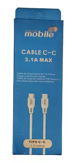 [50129] CABLE USB  MOBILE 3.1A MAX - TIPO C a TIPO C