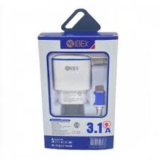 [7795234530937] CARGADOR IBEK 3.1A TIPOO C + 2 PUERTO USB 