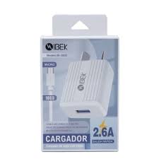 [7790839912058] CARGADOR IBEK CON SALIDA V8 + 1 PUERTO USB  2.6A