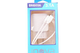 [7798318653393] CARGADOR INOVA CON SALIDA TIPO C + 2 PUERTO USB  3.1A