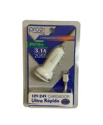 [842797123773] CARGADOR PRO21 IPHONE 3.1A AUTO