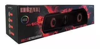 PARLANTE NETMAK Nm-hunter Retroiluminado Led PC-Notebook Aux