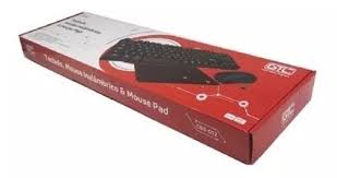 TECLADO + MOUSE INALAMBRICO + MAUSE PAD GTC MODELO CBG-012