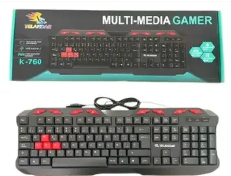 TECLADO USB  CON LUCES GAMER YELANDAR SEIS MODEL K-760