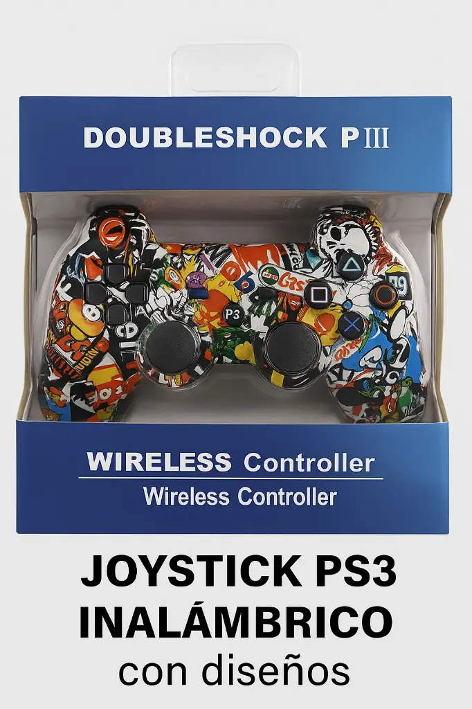 JOYSTICK PS3 INALAMBRICO CON DISEÑOS