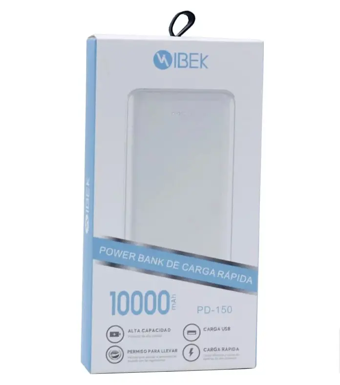 POWER BANK VISOR IBEK 10000 MAH PD150