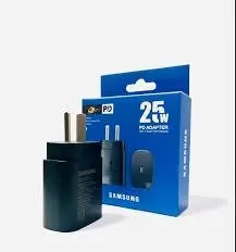 CARGADOR SAMSUNG 25W CON ENTRADA TYPE-C CAJA AZUL