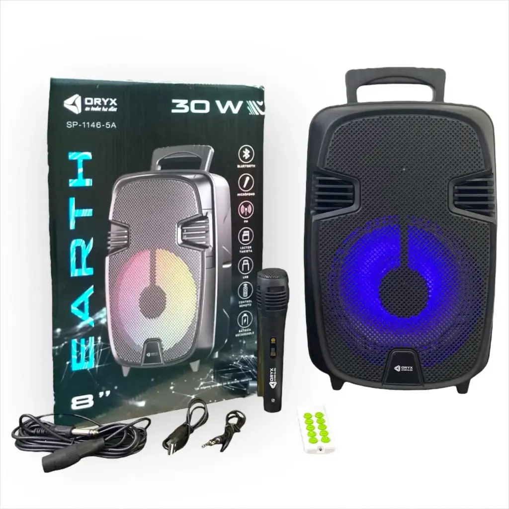 PARLANTE BLUETOOTH 8" ORYX SP-1146-5A