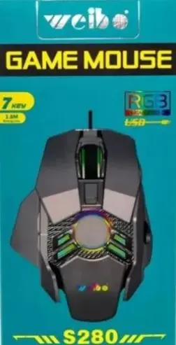 MOUSE GAMER CON CABLE S280 VEIBO