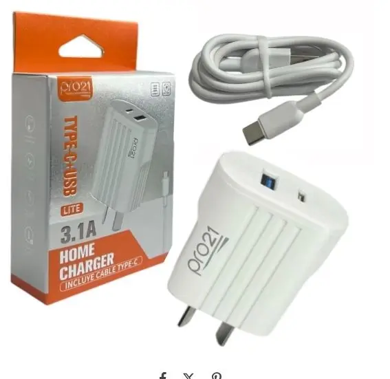 CARGADOR PRO21 LITE T-C 3.1A  
