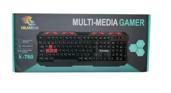 TECLADO/CABLE GAMER YELANDAR SEIS MODELO K.760